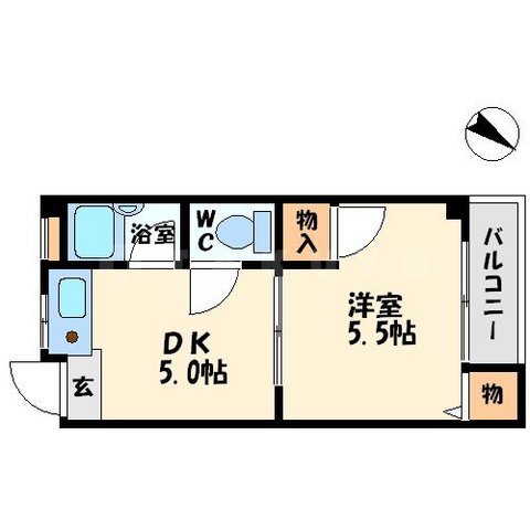 東邦ハイツの間取り