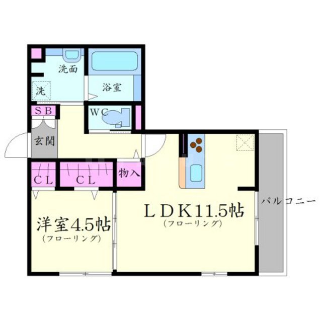 J cube Aの間取り