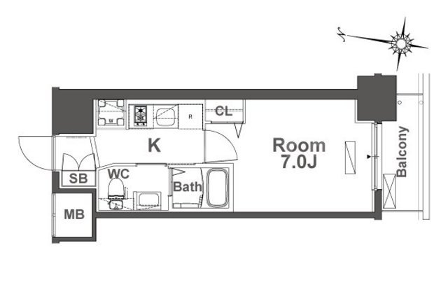 TLRレジデンス本町WESTの間取り