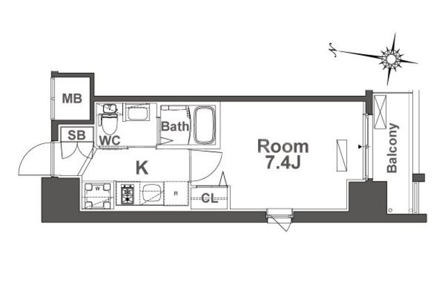 TLRレジデンス本町WESTの間取り