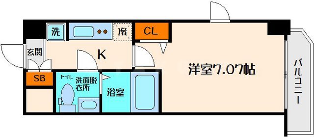 アリビオ江坂南金田の間取り