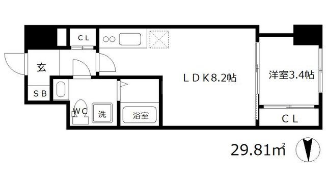 セレニテ本町グランデの間取り