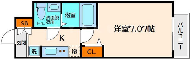 アリビオ江坂南金田の間取り