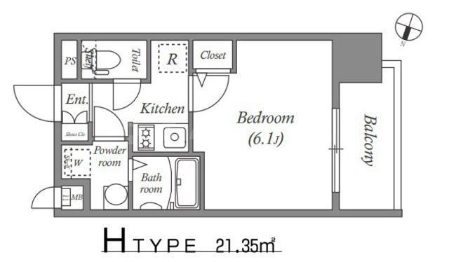 エスリード難波ザ・ゲートの間取り