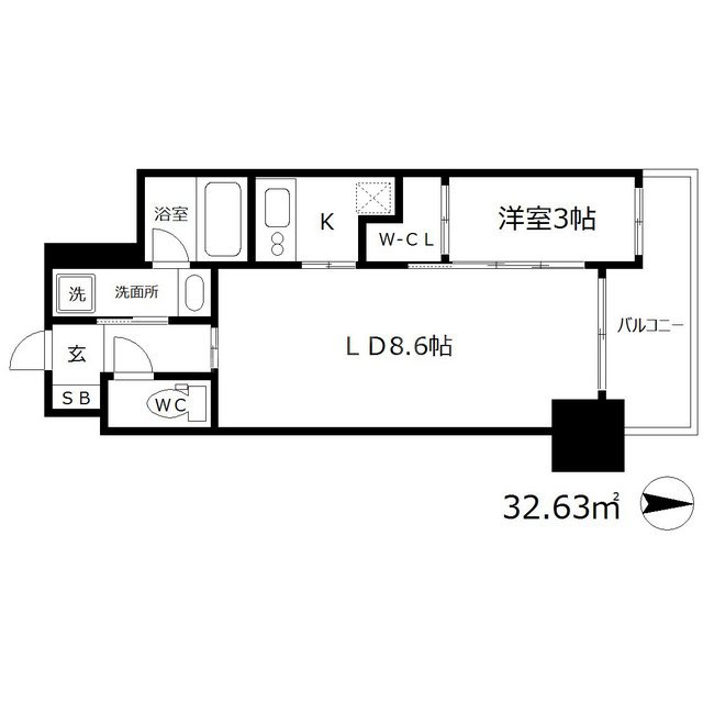 セレニテ本町グランデの間取り