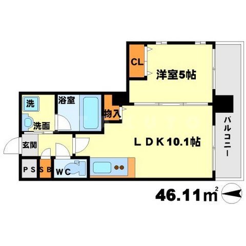 グランシス江坂の間取り