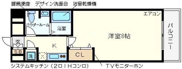 アプリーレ京町堀の間取り