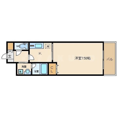 アーバネックス西長堀の間取り