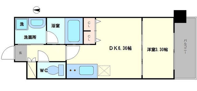 アーバネックス西長堀の間取り