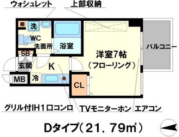 アスール江坂3rdの間取り