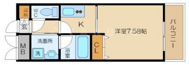 アーバネックス西長堀の間取り