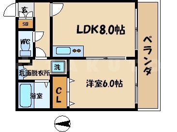 ラフィーネシャンブルの間取り