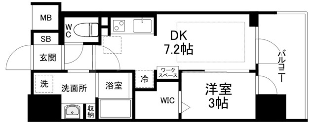 アーバネックス新町の間取り
