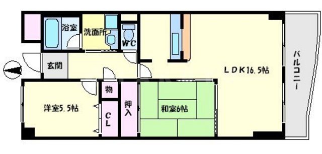 サンヒルズ上山手の間取り