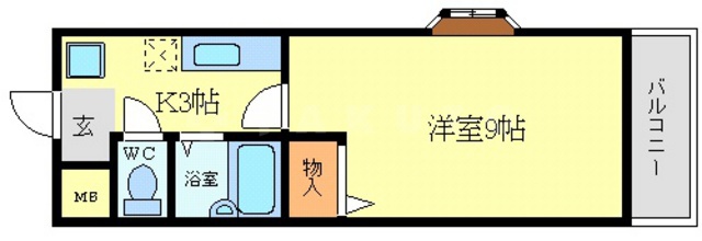 アズビー千里山の間取り