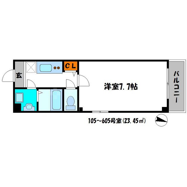 アンソレイユ京橋の間取り