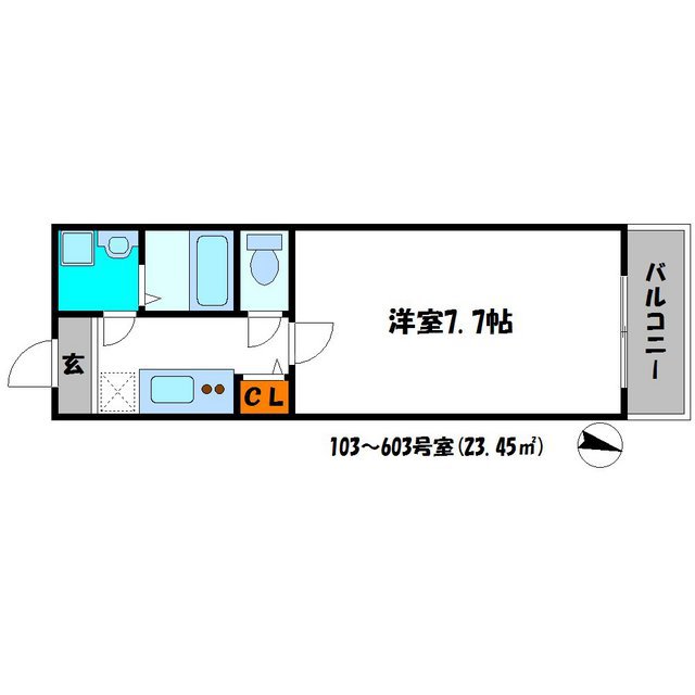 アンソレイユ京橋の間取り
