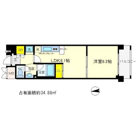 コンソラーレ東野田の間取り