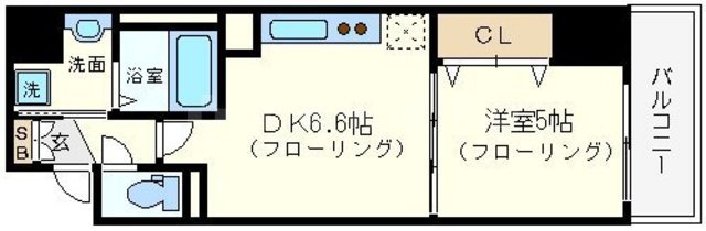 BRAVI南堀江の間取り