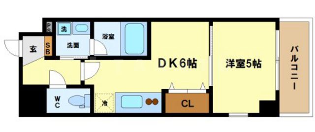 BRAVI南堀江の間取り