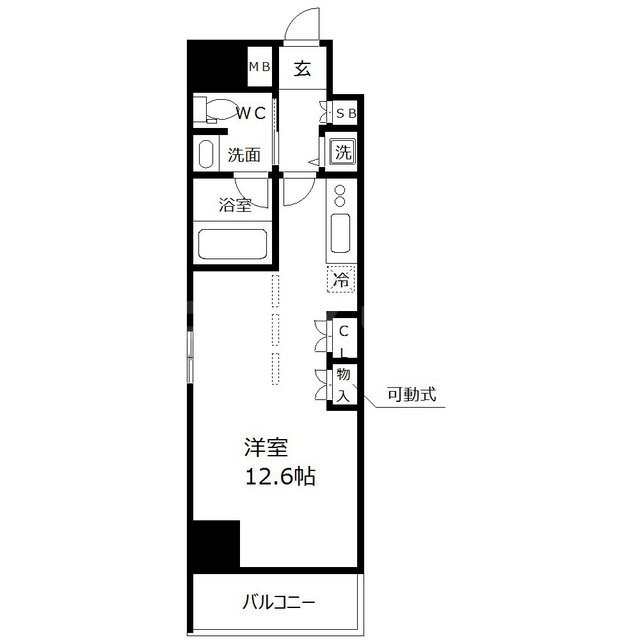 南堀江プライマリーワンの間取り