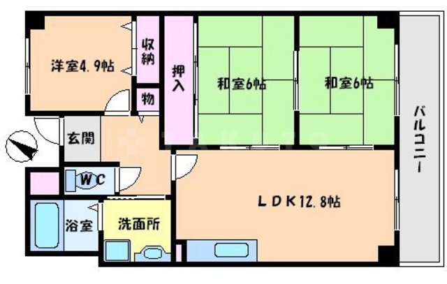 オークヴィラ上山手の間取り