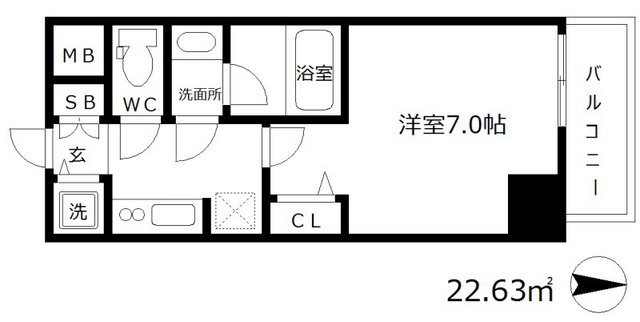 サムティ難波VIVOの間取り
