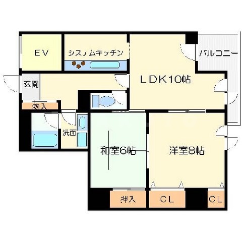 タイムス北櫓の間取り