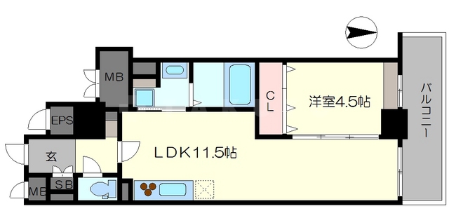 ル・マージュ新町の間取り