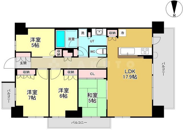 シンフォニア新千里南町ガーデンズの間取り