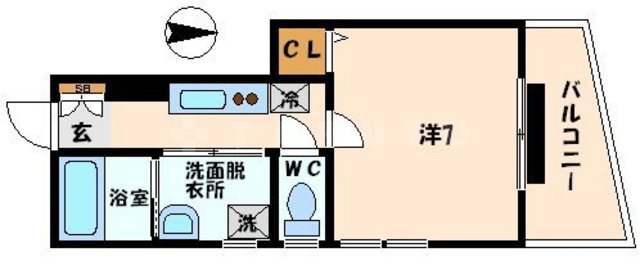 レオン京橋の間取り