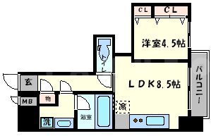 ポローニア立花通りの間取り