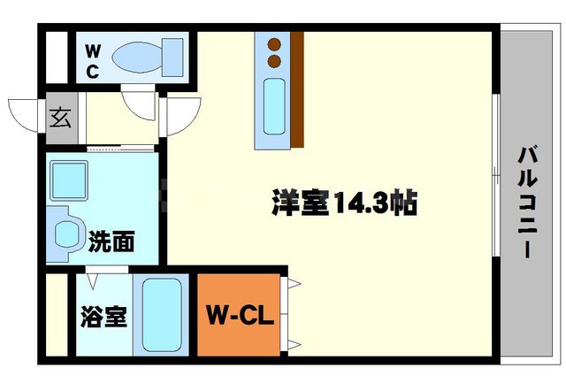 江坂町の完工年月(2006年2月)築の賃貸マンションの間取り