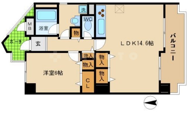 京橋アドバンス21の間取り