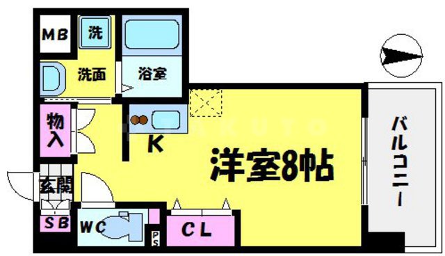ドリームネオポリス鶴見Ⅲの間取り