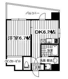 鶴見の完工年月(2006年3月)築の賃貸マンションの間取り