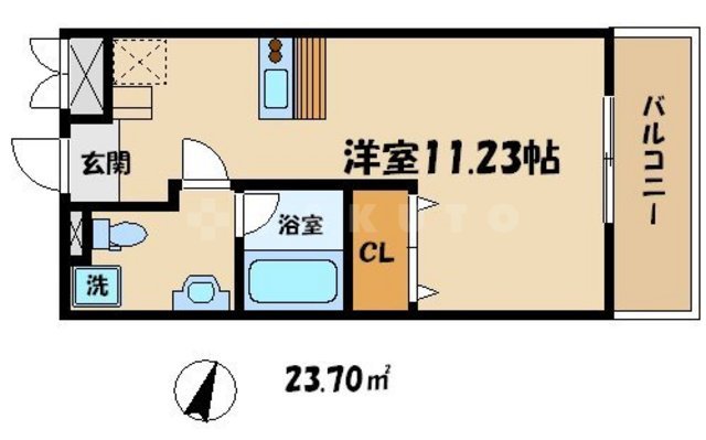 シャトーアスティナ京橋アルトの間取り