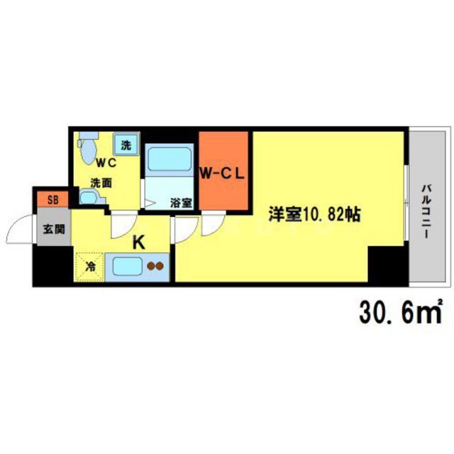 サンレムート江坂1stの間取り