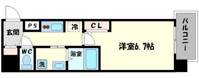 サムティ南堀江LUCEの間取り