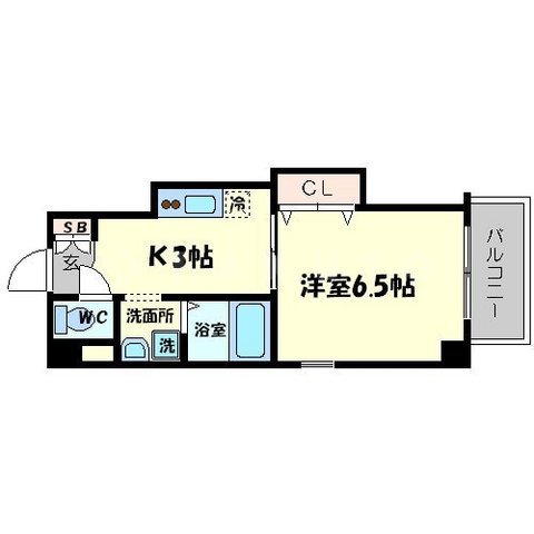 ドミール関大前の間取り