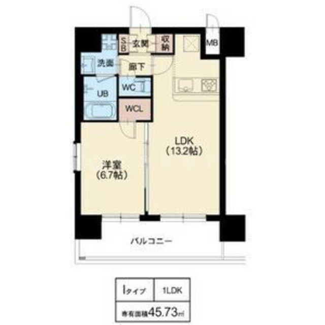 スプランディッド江坂駅前の間取り
