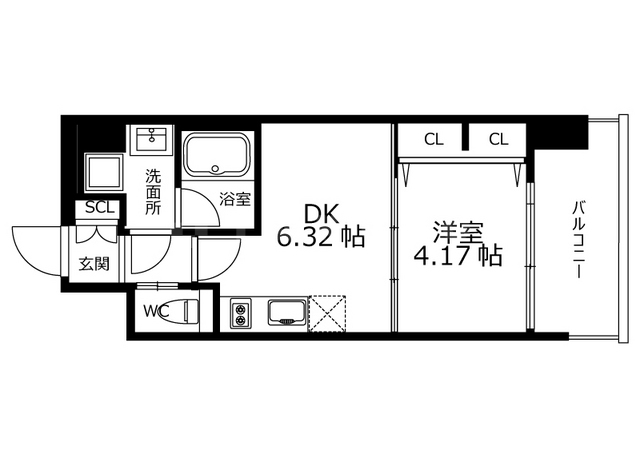プレジオ江坂Ⅱの間取り