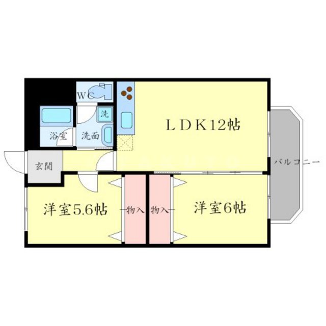 グリースシャトー桃山台の間取り