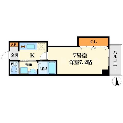 オリエンタル江坂の間取り