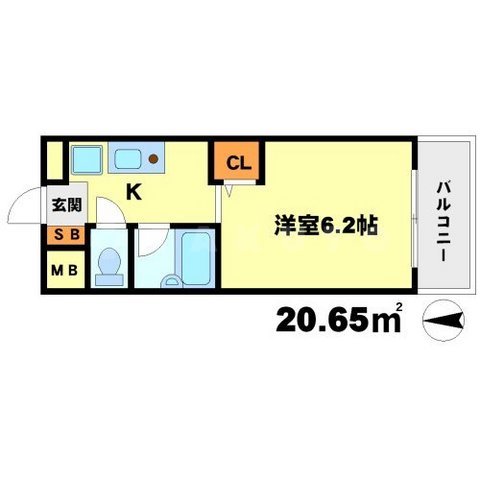 リヴィエール吹田の間取り