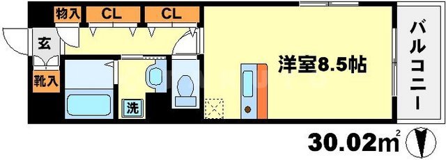 ビスタ江坂東の間取り