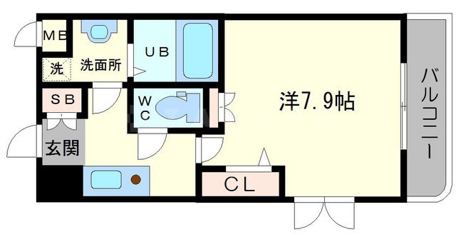 アーデン江坂Ⅲの間取り