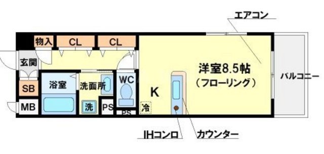 ビスタ江坂東の間取り
