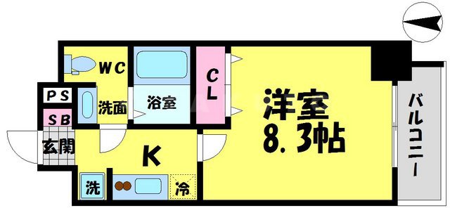 アドバンス大阪城エストレージャの間取り