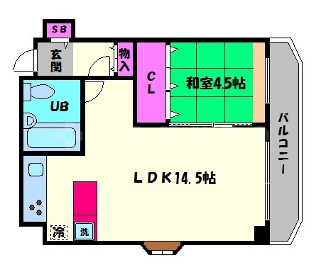 グランドールハタダの間取り
